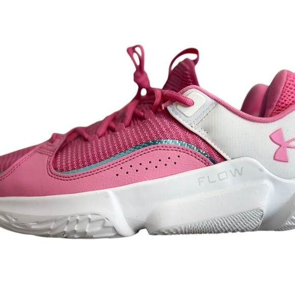Size 11.5 Men / 13 Women - Under Armour Flow FUTR X 3 - Pink/White Sneakers - Picture 1 of 15